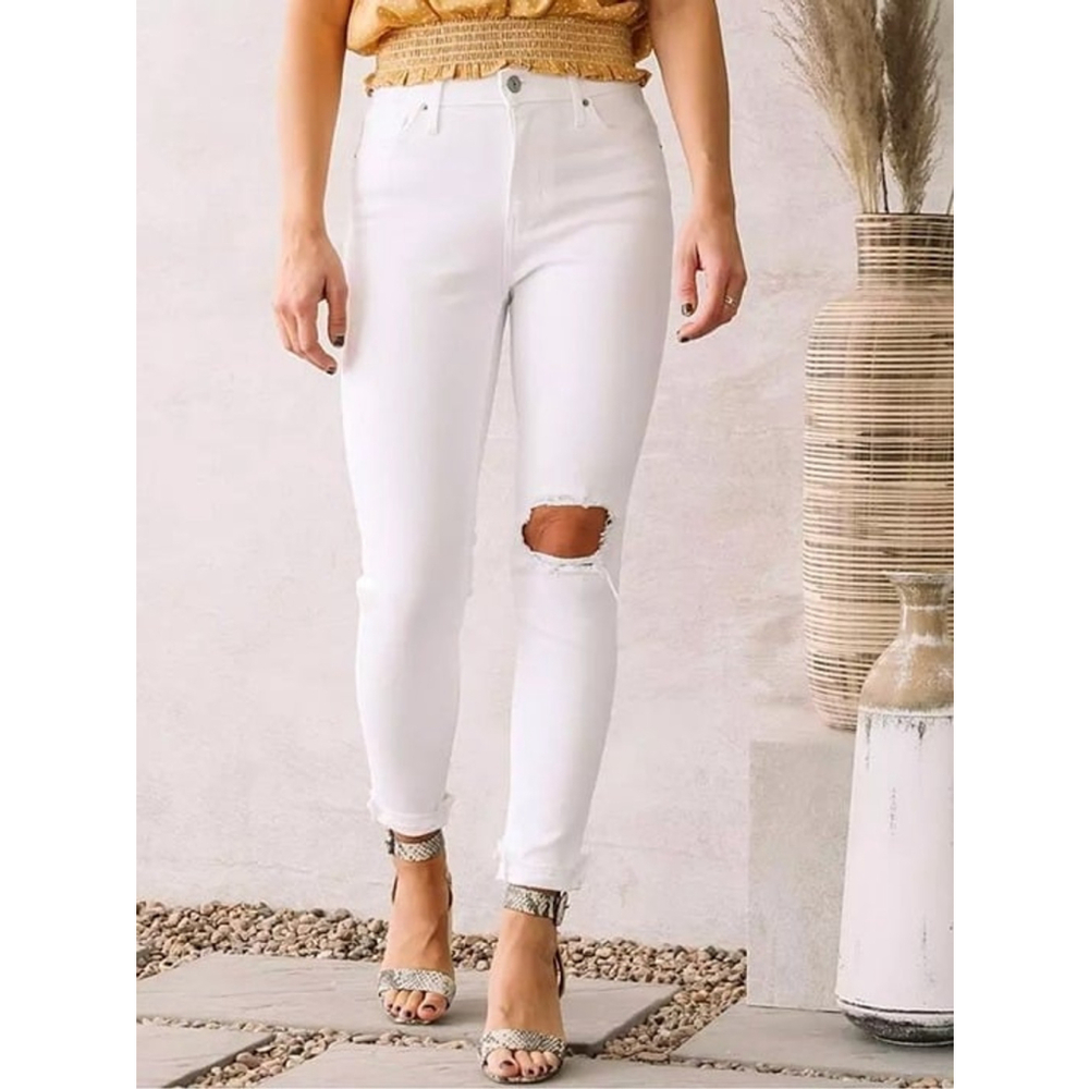 NEW Levi’s 721 High Rise Ankle Skinny Jean White Size Small / 26